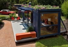 Green Shipping Container Home